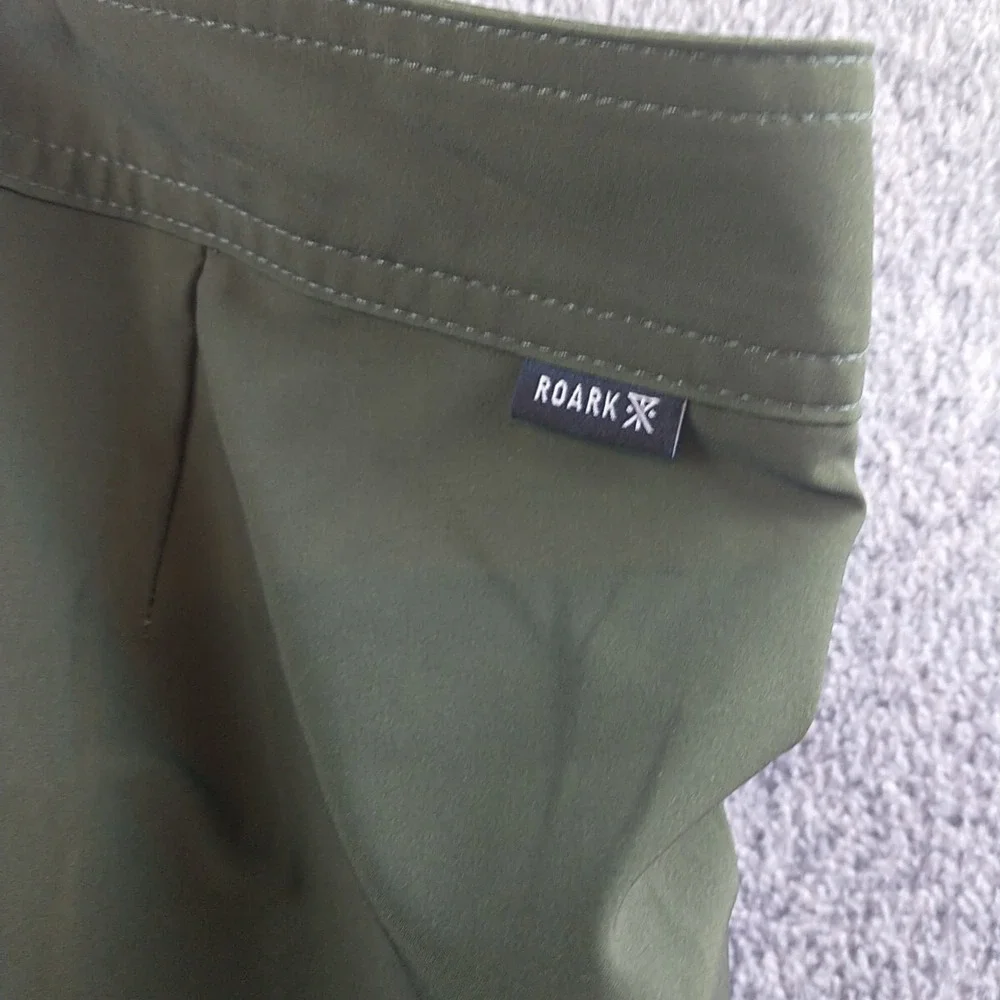 Roark Passage Primo 18 Island Time Boardshorts Dark Military Green Mens 40 RB429